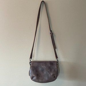 BED|STU Genuine Leather Handbag Purse Mottled Gray Versatile, Asymmetrical